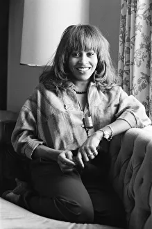 American singer Tina Turner in London at the start of her European tour. 12th March 1979