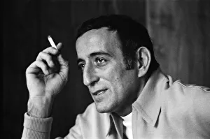 American singer Tony Bennett and his fiancee at the Hilton Hotel. 10th March 1968