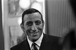 American singer Tony Bennett at the Hilton Hotel. 10th March 1968