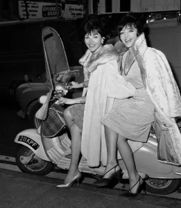 Scooter Prints: American singers The Barry Sisters consisting of Claire and Merna Barry