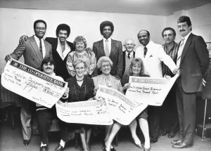 00116 Prints: American singing group The Drifters at Tanfield Lea Workmen