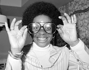 American soul singer Gladys Knight poses for a picture at Inn on the Park in London
