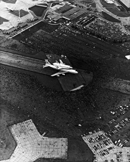 Dramatic Prints: American Space Shuttle Enterprise at Stansted airport London June 1983