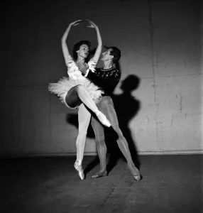 American stage and film actress Gene Tierney and ballet dancer Anton Dolin star in