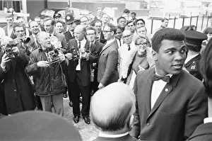 American world champion heavyweight boxer Cassius Clay (Muhammad Ali