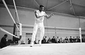 American world champion heavyweight boxer Muhammad Ali, formerly known as Cassius Clay