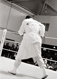 American world champion heavyweight boxer Muhammad Ali, formerly known as Cassius Clay