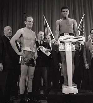 American world champion heavyweight boxer Muhammad Ali, formerly known as Cassius Clay