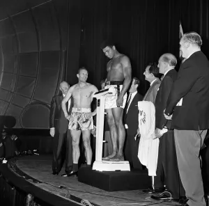 American world champion heavyweight boxer Muhammad Ali, formerly known as Cassius Clay