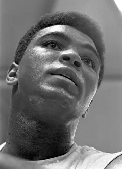American world champion heavyweight boxer Muhammad Ali, formerly known as Cassius Clay