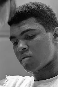 American world champion heavyweight boxer Muhammad Ali, formerly known as Cassius Clay