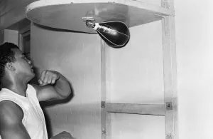 American world champion heavyweight boxer Muhammad Ali, formerly known as Cassius Clay