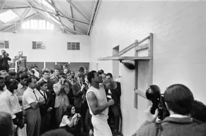 00932 Prints: American world champion heavyweight boxer Muhammad Ali, formerly known as Cassius Clay