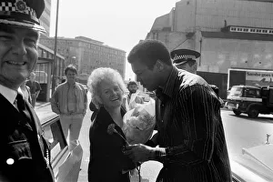 American former world champion heavyweight boxer Muhammad Ali