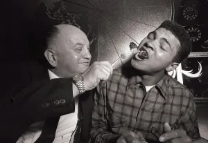 American world champion heavyweight boxer Muhammad Ali (formerly Cassius Clay