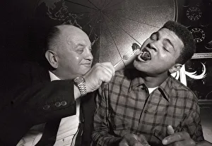 American world champion heavyweight boxer Muhammad Ali (formerly Cassius Clay