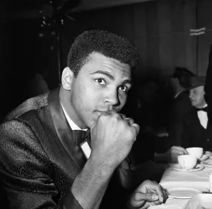 American world champion heavyweight boxer Muhammad Ali (formerly Cassius Clay