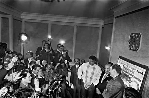 American world champion heavyweight boxer Muhammad Ali (formerly Cassius Clay
