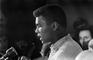 American world champion heavyweight boxer Muhammad Ali (formerly Cassius Clay