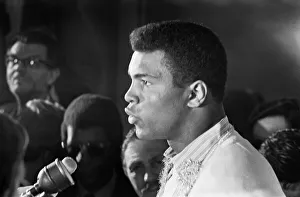 American world champion heavyweight boxer Muhammad Ali (formerly Cassius Clay