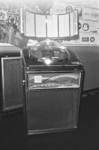 An AMi Continental 2 Juke Box which was the star prize for one Daily Mirror Pop Club
