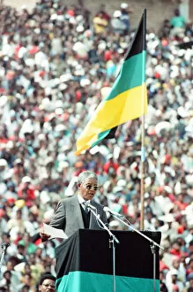 Images Dated 7th February 2011: ANC leader Nelson Mandela seen here in Soweto, Johannesburg
