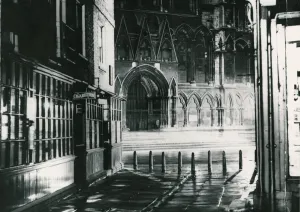 Gothic Prints: The ancient City of York. Seen here York Minster gates photographed from a