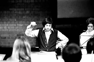 Andre Previn during rehearsals with the Northern Sinfonia for the City Hall Concert