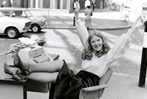 Andrea Mullancy seen here celebrating the award of Top Secretary 1978