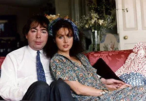 Andrew Lloyd Webber Opera Writer and Composer sitting down with wife Sarah Brightman