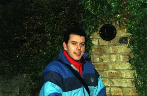 Andrew Lynford Actor December 98 Eastenders Actor walking down street