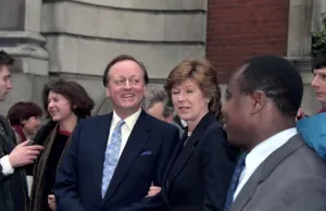 Andrew Parker Bowles & Rosemary Pitmans wedding at Chelsea Registrars Office