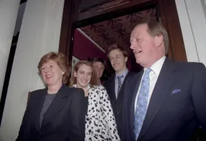 Andrew Parker Bowles & Rosemary Pitmans wedding at Chelsea Registrars Office