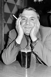 Andy Bradley enjoying his pint and a fag in the local before the chancellor puts up