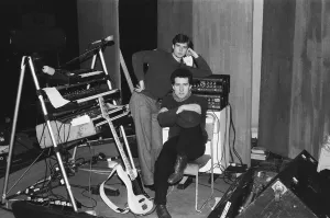 Andy McCluskey and Paul Humphreys (on keyboards) of the band Orchesteral Manouevers In