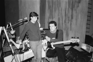 Andy McCluskey and Paul Humphreys (on keyboards) of the band Orchesteral Manouevers In