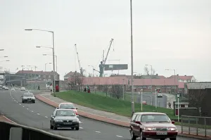 The Angel of the North is erected in Gateshead by staff from Hartlepool Fabrications
