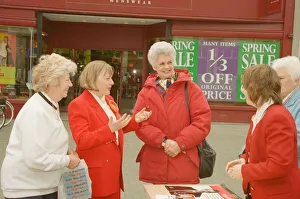 Angela Eagle (2nd from - left) and her twin sister Maria (right