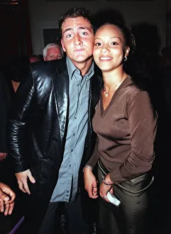 Angela Griffin with boyfriend Will Mellor September 1998 attending the TV Quick Awards