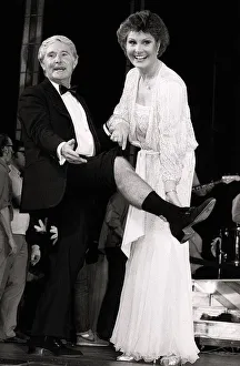 Comedians Prints: Angela Rippon former BBC news reader and Ernie Wise entertainer in a special Bring Me