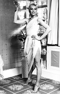 Angie Bowie, Model Modelling clothes in a free fashion show to help raise funds