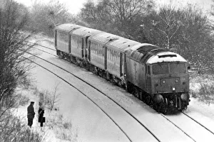 Rural Scene Prints: Angry passengers spoke of their ordeal after being snow-bound on a Carlisle to Newcastle