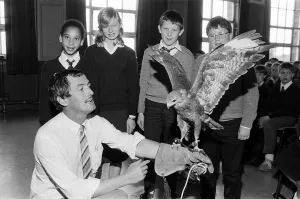 Bird Prints: Animal magic... youngsters (from left) Janine Mitchell, Michelle Croughan