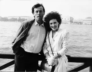 Anita Dobson actress and Leslie Grantham actor who appeared together in Eastenders