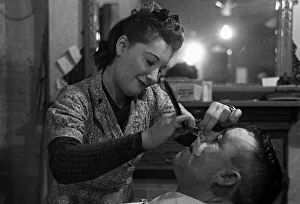 Ann Freedman Girl Barber working during WW2 - 1941 Women doing mens jobs during