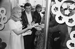 Ann Summers, the shop secretary at the opening of the sex supermarket named after her