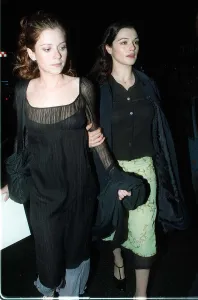 Anna Friel Actress and friend leaving Alberta Fenettis store in Sloane Street, London