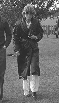 Anna Wallace attending a polo match in Windsor in which Prince Charles was playing