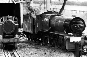 One Woman Only Prints: Annabel Crow, of Haswell took a turn at the controls of a steam locomotive at Haswell