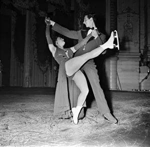 Anne Rogers and Eddie Ward who are appearing in the new Tom Arnold Ice show